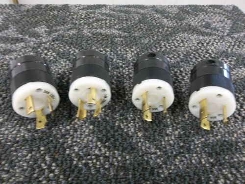 4 marinco l6-30 30a 250v 250 volt 30 amp plug twist 3 prong 3 wire connector new for sale