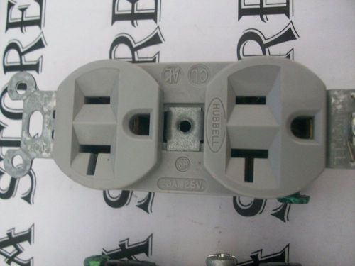Hubbell HBL5352-I 20A 125V 3-Wire Duplex Grounding Receptacle Heavy Duty