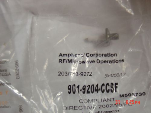 Amphenol connector jacks, sma, 901-9204-ccsf, 18ghz for sale