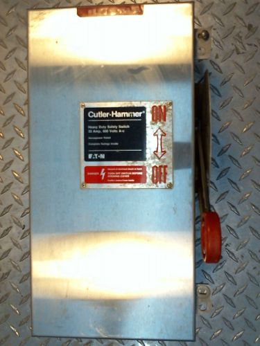 Cutler hammer heavy duty safety switch -  dh361uwk, 30a, 600v, 3 pole for sale