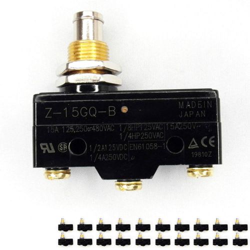 20 x z-15gq-b omron limit220v normal open panel mount plunger switch  z15gqb for sale