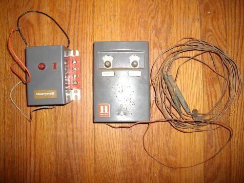 Vintage tobacco curing barn oil burner &amp; thermostat-high limit switch for sale