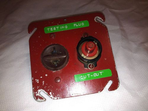 Vintage Machine Cut Out Switch &amp; Plug