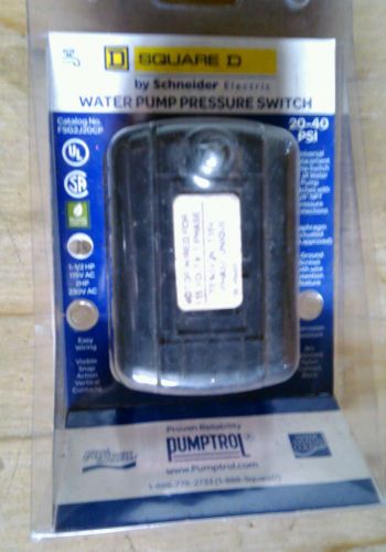 Square d water pump pressure switch for sale