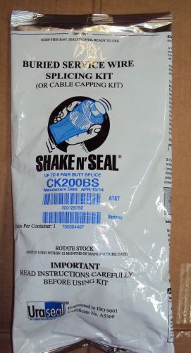 Uraseal ck200bs shake n seal 2-6 pair buried service wire splicing kit for sale