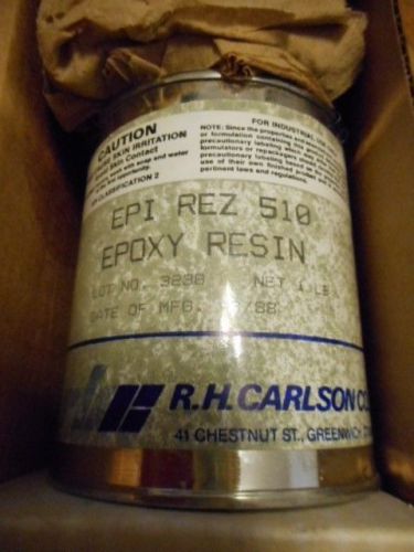 NEW R.H. CARLSON EPI REZ 510 EPOXY RESIN 1 lb.