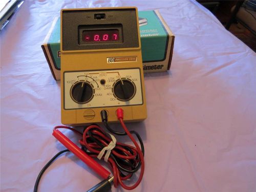 B &amp; k precision dynascan digital red led multimeter, with leads &amp; box for sale