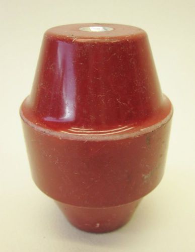 Glastic Standoff Insulator 3.5&#034; x 2.5&#034; Red Round Electrical Isolator NEW