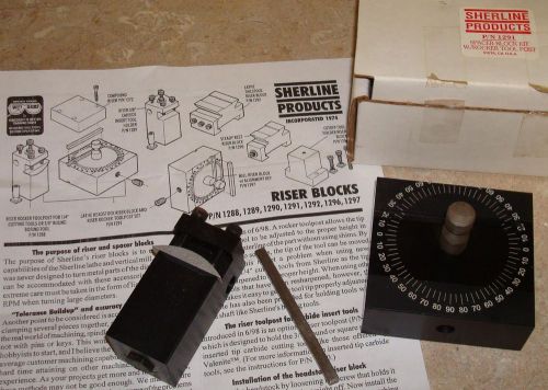 Sherline 1291 Riser Block &amp; tool Post for Clockmaker, Model Engineering Lathe