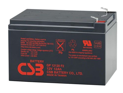 Sealed Lead Acid Battery 12V 12.0Ah .250&#034; Faston tabs