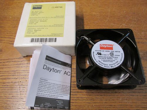 New nos dayton 4wt46 ac axial fan 115 volts 115cfn sleeve bearing for sale