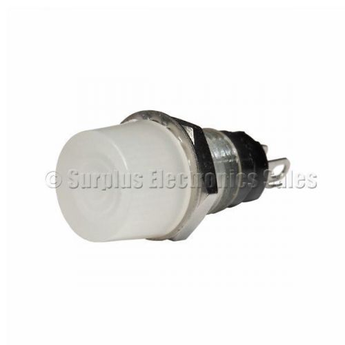 5X Round White Lens Indicator Pilot Lamp, 6V 62mA US Seller Free Ship and Track
