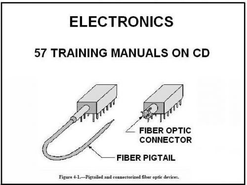 Electronics training courses - 57 manuals on cd for sale