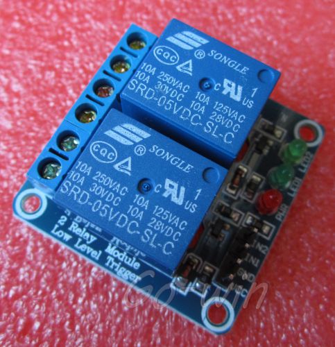 1pcs 5v 2 channel relay module indicator light led arduino pic arm dsp avr for sale