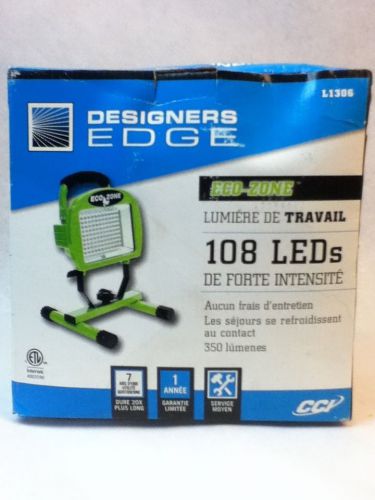 Designers edge eco-zone led portable work light battery w/pwr. cord 192wp.4e for sale