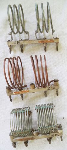 (3) used barker &amp; williams 4-prong plug-in tvl inductors for 10, 20, &amp; 40 meters for sale