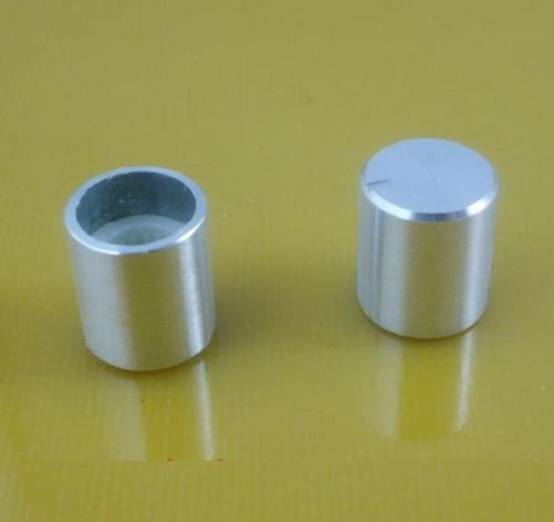 5pcs White Knob Aluminum Alloy for Rotary Taper Potentiometer Hole 6mm DIY NEW