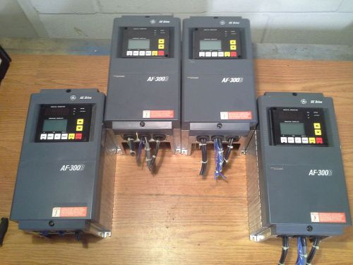 Ge af 300b drive 6vaf343001b a2 1hp output 460v 2.5amps 3 ph lot of 4 for sale