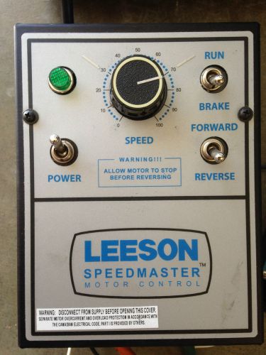 Leeson DC Motor Control # 174308 &amp; 4 Bodine GearMotors,NEW Condition