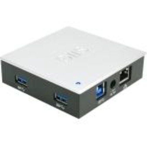 Siig usb 3.0 &amp; 2.0 hub with gigabit ethernet and 5v/4a adapter ju-h70311-s1 for sale