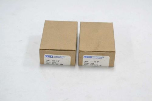 Lot 2 new wika 111.10 2 0-160psi 1/4in npt lm pressure gauge b353152 for sale