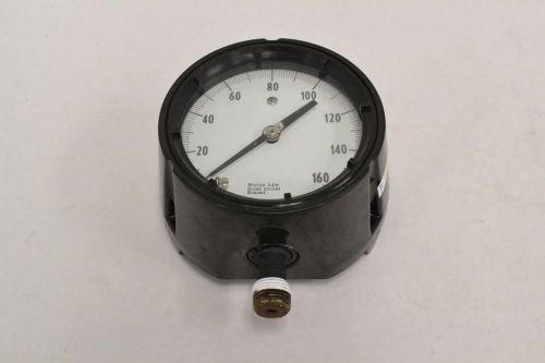 Ashcroft q-586 duragauge pressure 0-160psi 5in face dial 1/2in npt gauge b300387 for sale