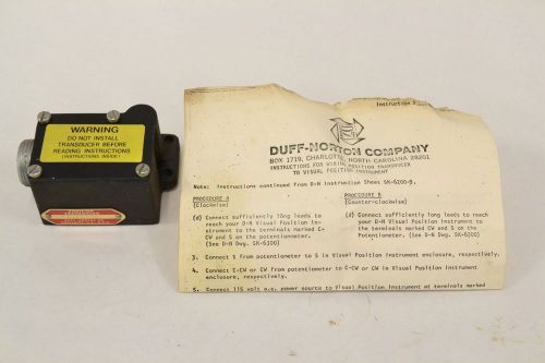 New duff norton sk6200t10 visual position instrument terminal transducer b313430 for sale