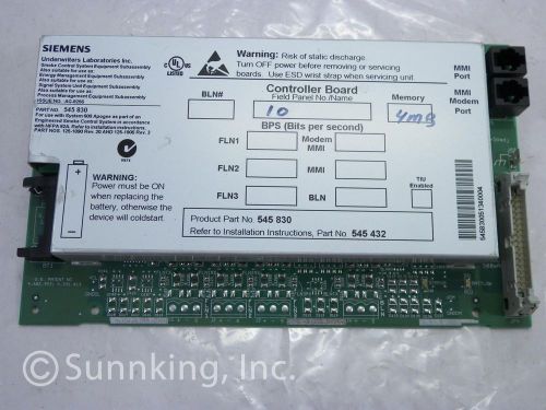 Siemens  landis &amp; gyr 545-830 4mb controller board 585295 585229 for sale