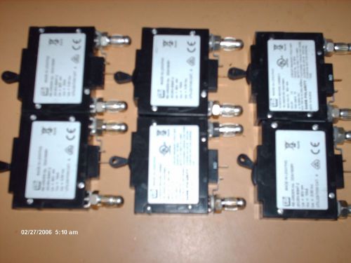 CBI circuit breakers, DDA130061 Six units, loose not in original packaging