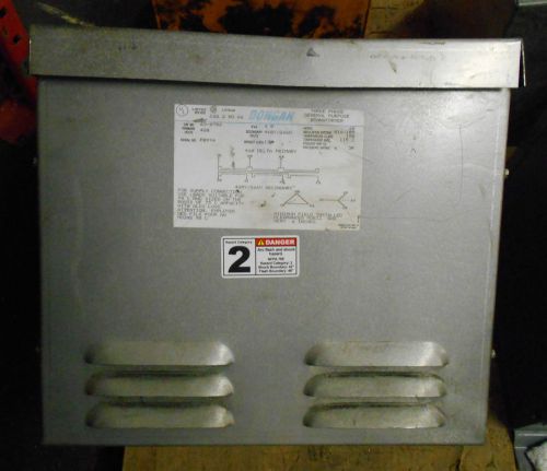 Dongan 6.0 kva general purpose transformer, 63-0706, 3 phase, used, warranty for sale