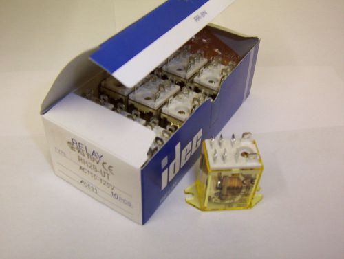 IDEC RH2B-UT RELAY AC 110-120V  box of 10 NIB