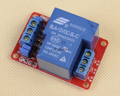 For arduino 30a 1-channel relay module with optocoupler h/l level triger 12v for sale