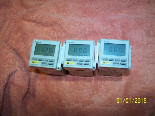 3 Omron Multifunction Digital Timers  H5CR-B  Used