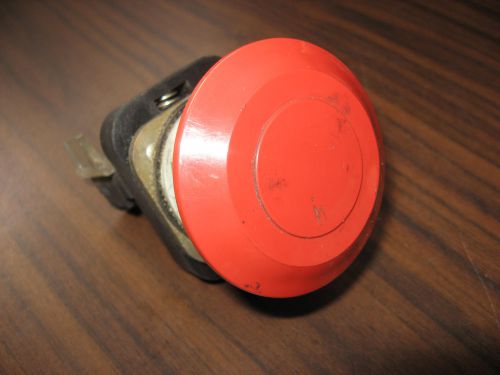 Allen Bradley 800T-FX D4 Red Mushroom Head Push Pull Button 1 N.C. Contact