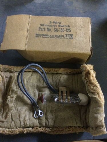 McDonnell And Miller ITT Mercury Switch Sa-150-125 Ac System Industrial NOS