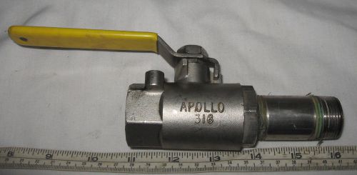 Apollo 3/4&#034; npt panel mount s.s. ball valve 1000 wog for sale