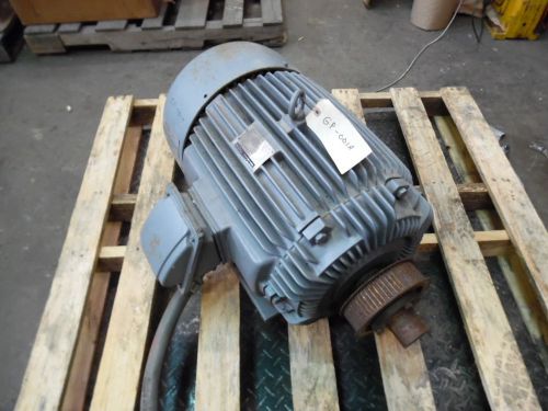 Ge severe duty motor, 30 hp, rpm 1765, v 230/460, fr 286t, sn:ejh286706004, used for sale