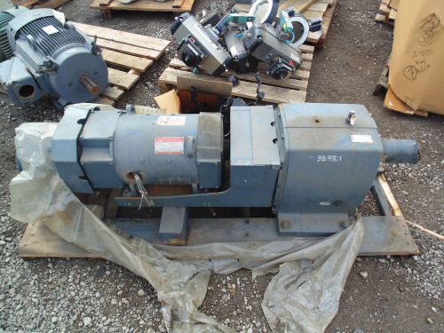 Ge kinamatic 7.5 hp 1150/2000 rpm &amp; paterson gear motor 38.98:1 ratio, agma 3 for sale