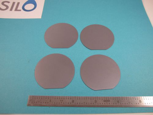 lot 4 ea silicon wafer 2 inches diameter dull finish single crystal Germany made