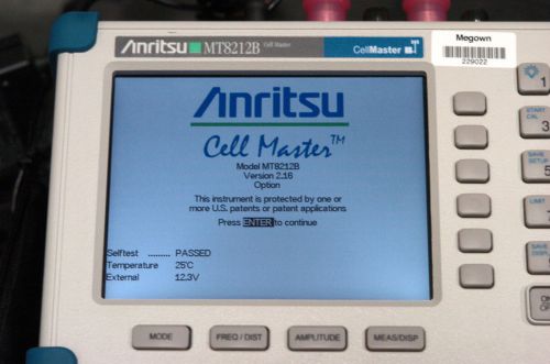 Anritsu MT8212B Cell Master Test Set, Cable / Antenna and Base Station Analyzer