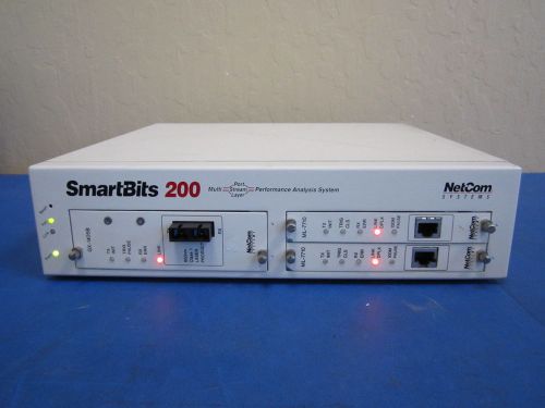 Spirent NetCom SmartBits 200 Analysis System SMB-0200 w/ 2x ML-7710 GX-1405B