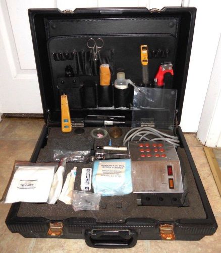 AT&amp;T Western Electric 200A Curing Oven Panasonic Microscope Fiber Optic Tool Kit