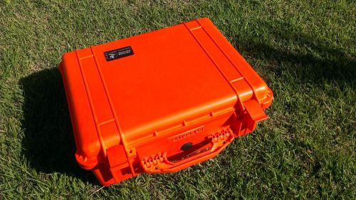 Pelican hard water tight protector case 1550 with foam orange dry box for sale