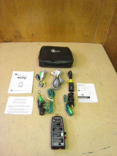 Ecos Accu-Test II 7106 Ground &amp; Continuity Tester Complete w/ All Leads &amp; Case