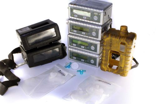 Lot of (4) MultiRAE Plus PGM50-5P Gas Detector + Cases + Accessories