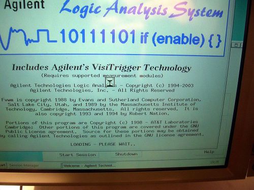 Agilent 16702b logic analizer tested good main frame for sale