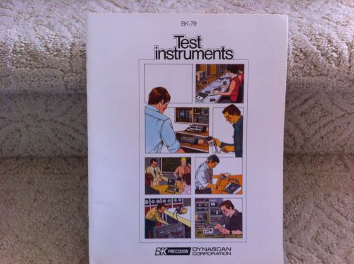 Bk-79 test instruments b &amp; k precision dynascan catalog 1978 for sale