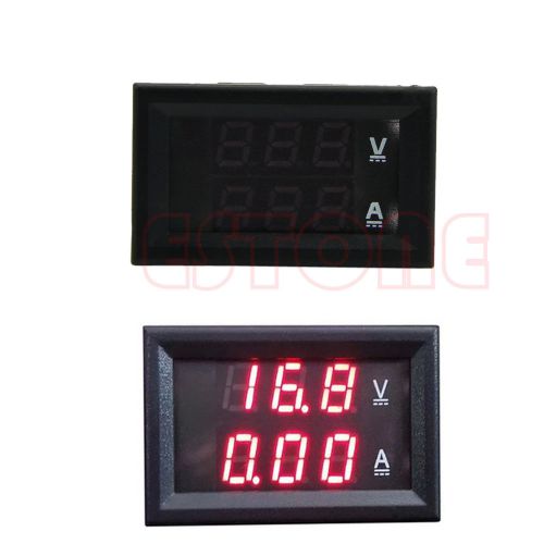 Dual Digital Voltmeter Ammeter Red LED Amp Volt Meter DC 100V 100A+Current Shunt