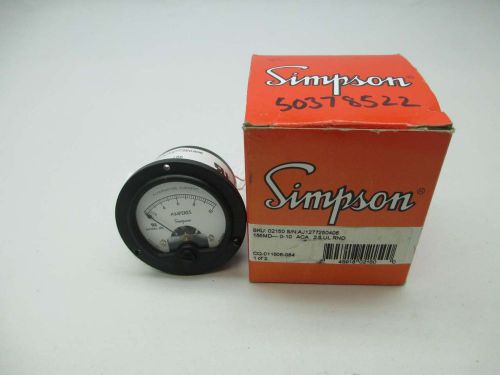 NEW SIMPSON 155MD---0-10 02150 MODEL 155 AMPERES PANEL METER D385437