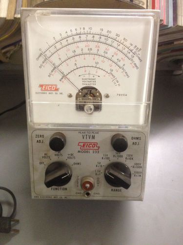 Vintage eico model 232 vtvm electrical multimeter for sale